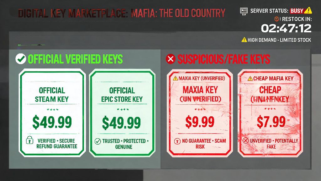 Best Guide to Get a Legitimate Mafia the Old Country CD Key & Avoid Scams
